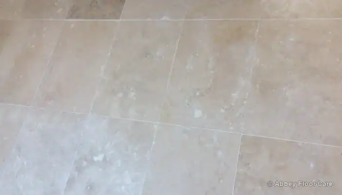Cured travertine repair