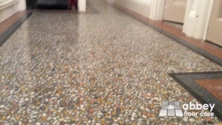 lovely polished terrazzo floor