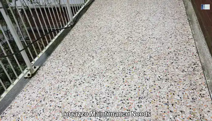 Routine terrazzo care using a soft mop and a pH-neutral cleaner