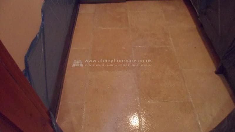 Tumbled Travertine Cleaning Sealing Lincoln Abbey Floor Care (2)