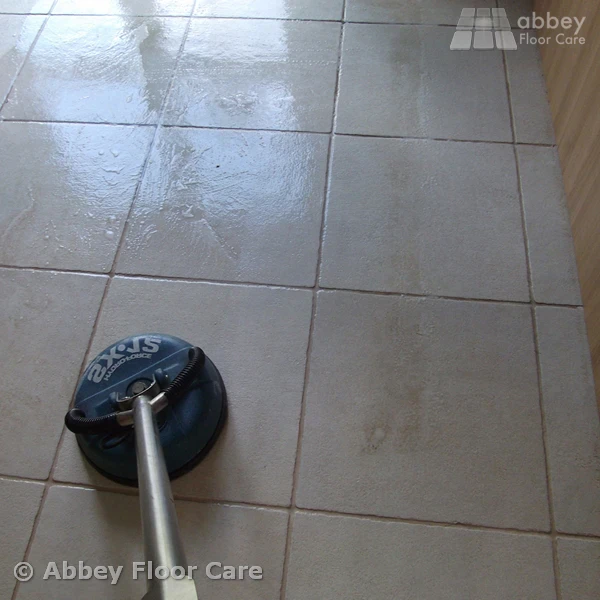 enjoy an exquisite porcelain tile floor