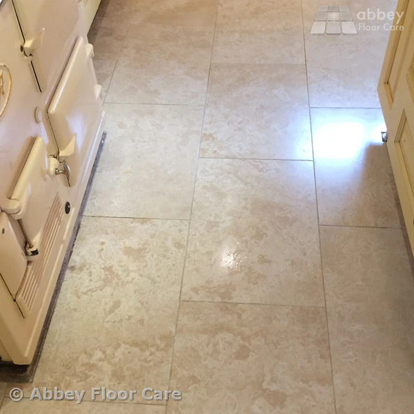 Cleaned And Sealed Travertine