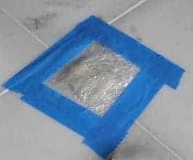 Marble poultice for removing a stain